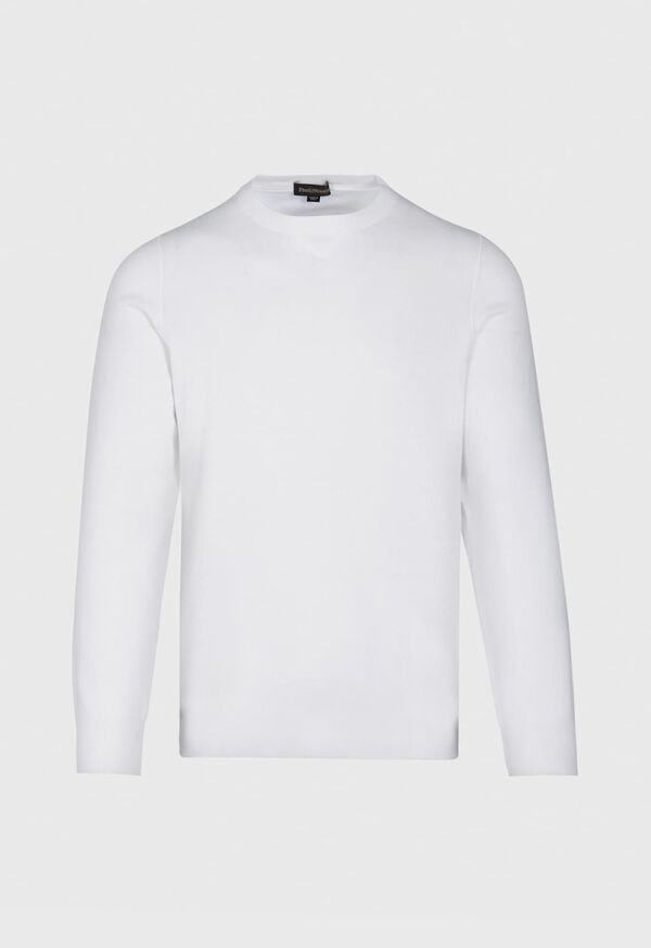 Paul Stuart Cotton Crewneck White | AU_PAUL86525