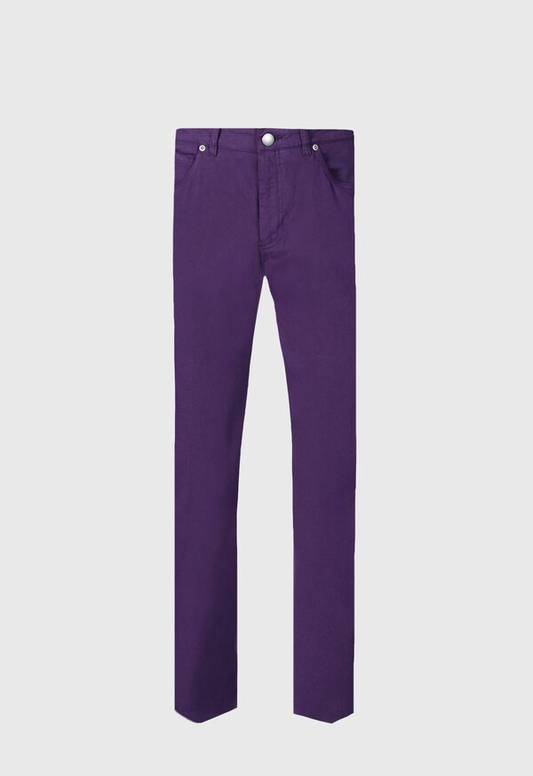 Paul Stuart Cotton Five Pocket Purple | AU_PAUL34588