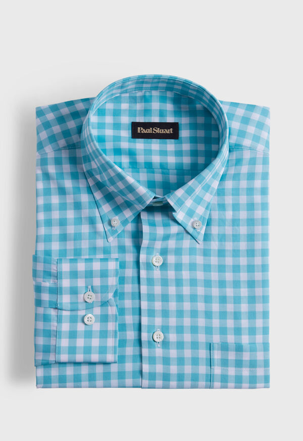 Paul Stuart Cotton Gingham Mint | AU_PAUL57035