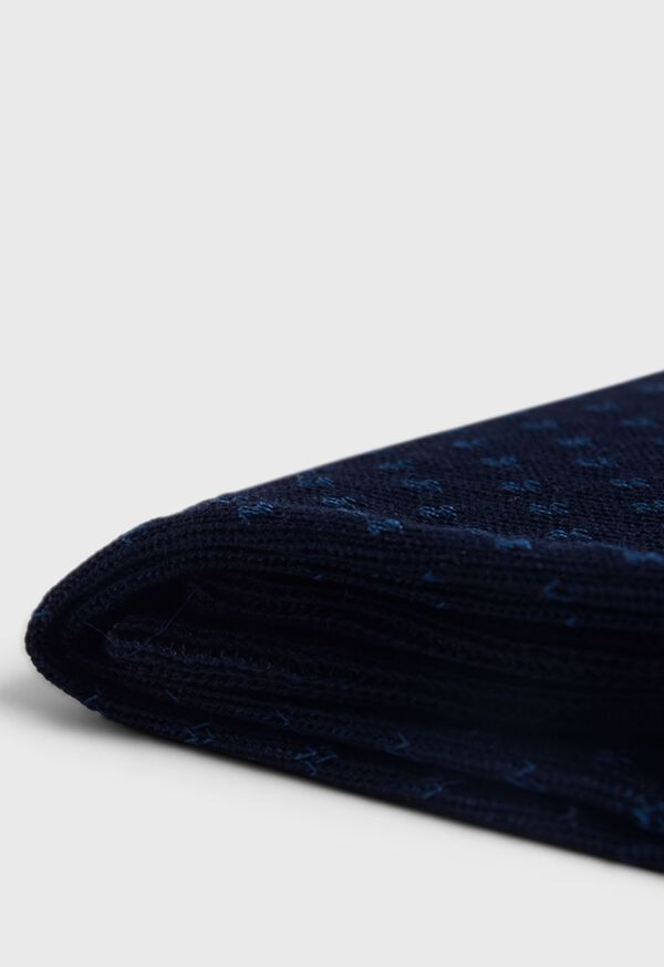 Paul Stuart Cotton Jacquard Navy | AU_PAUL98974