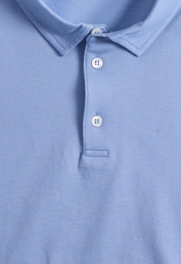 Paul Stuart Cotton Pique Short Sleeve Light Blue | AU_PAUL25340