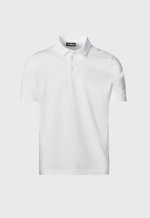 Paul Stuart Cotton Pique Short Sleeve White | AU_PAUL96679