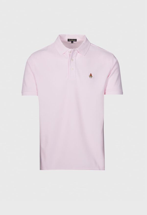 Paul Stuart Cotton Piqué Logo Light Pink | AU_PAUL48265