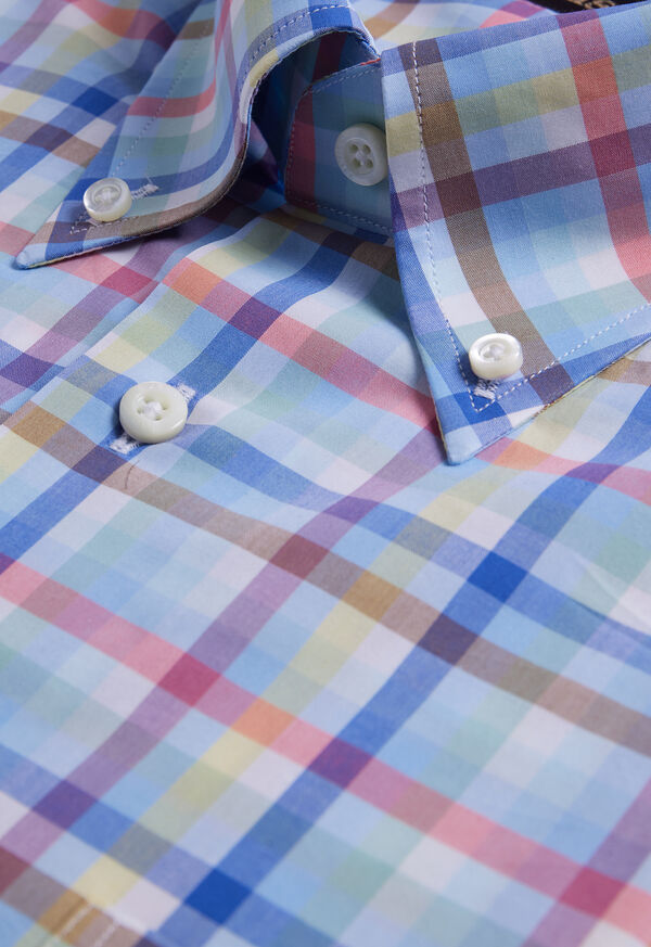 Paul Stuart Cotton Plaid Light Blue / Multicolor | AU_PAUL25245