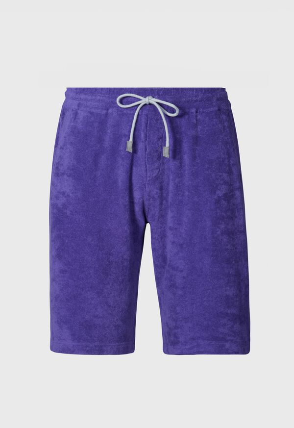 Paul Stuart Cotton Terry Cloth Drawstring Purple | AU_PAUL69129