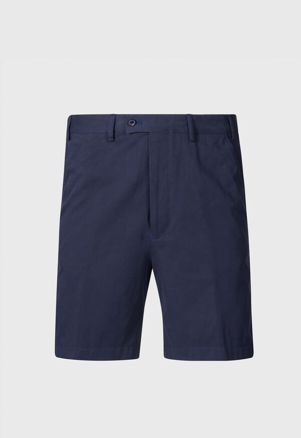 Paul Stuart Cotton & Cashmere Bermuda Navy | AU_PAUL43411