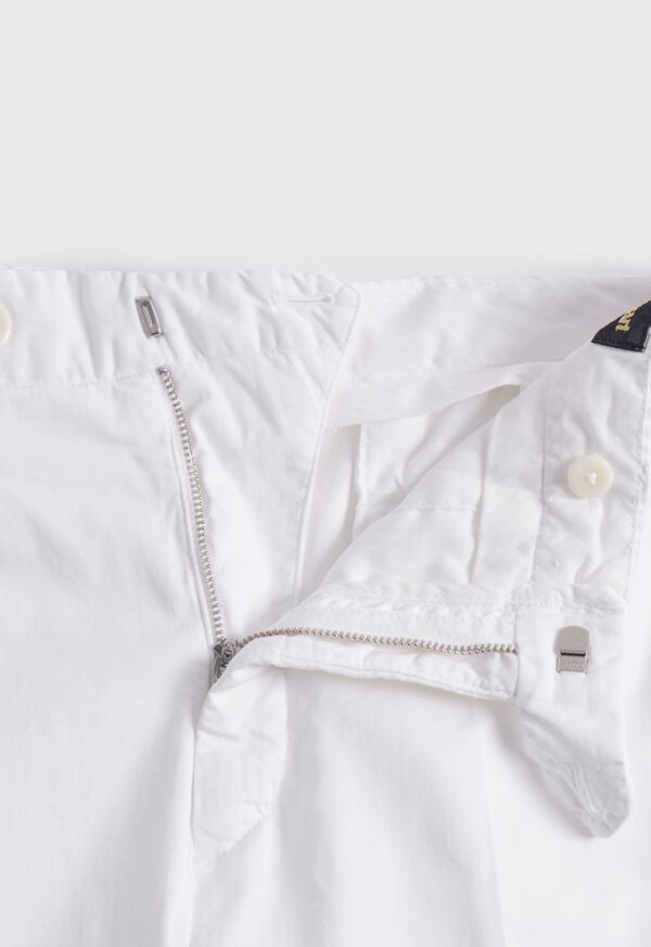 Paul Stuart Cotton & Silk Garment Dyed White | AU_PAUL58512