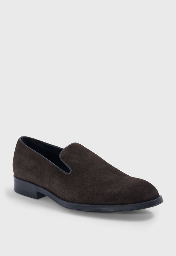 Paul Stuart Crest Suede Venetian Dark Brown | AU_PAUL48580