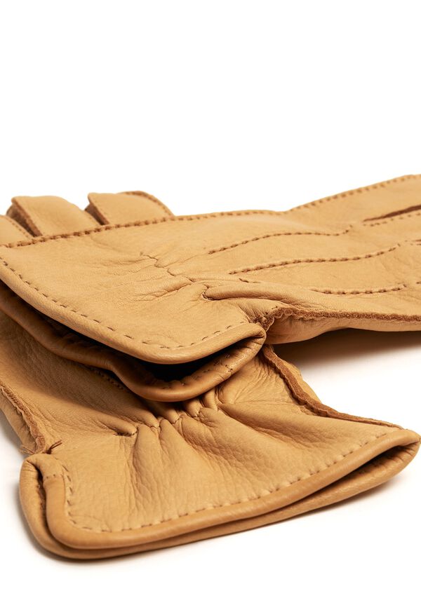 Paul Stuart Deerskin Leather Glove with Cashmere Lining Gold | AU_PAUL52769