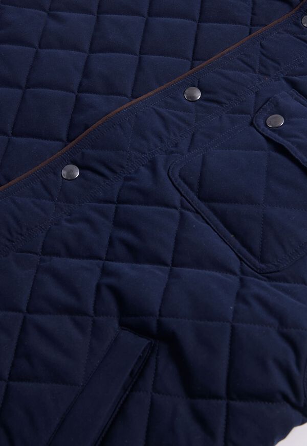 Paul Stuart Diamond Quilted Navy | AU_PAUL12472