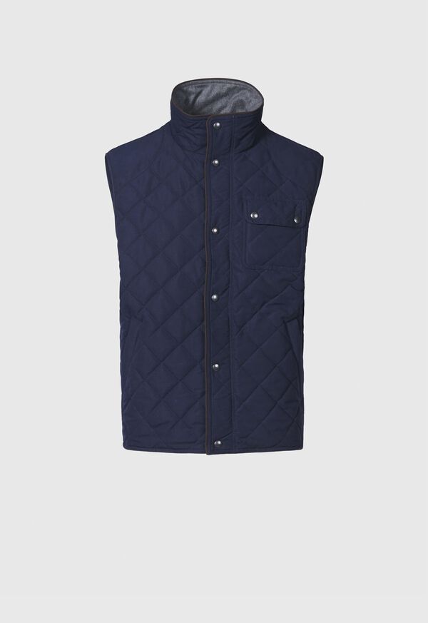 Paul Stuart Diamond Quilted Navy | AU_PAUL12472