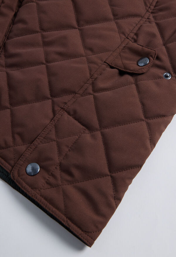 Paul Stuart Diamond Quilted Vest Brown | AU_PAUL55017