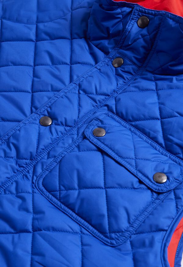 Paul Stuart Diamond Quilted Vest Royal Blue | AU_PAUL16163