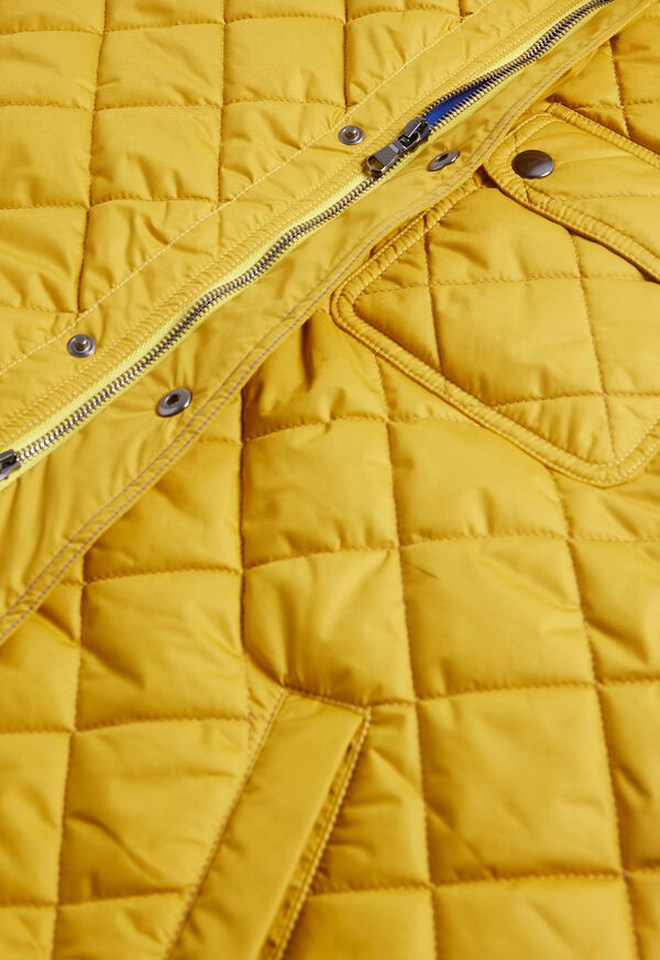 Paul Stuart Diamond Quilted Vest Yellow | AU_PAUL46323