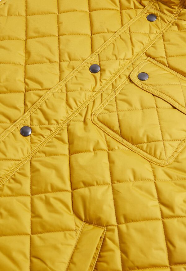 Paul Stuart Diamond Quilted Vest Yellow | AU_PAUL46323