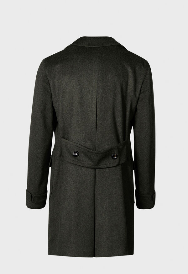 Paul Stuart Double Breasted Military Style Wool Coat Olive | AU_PAUL71063