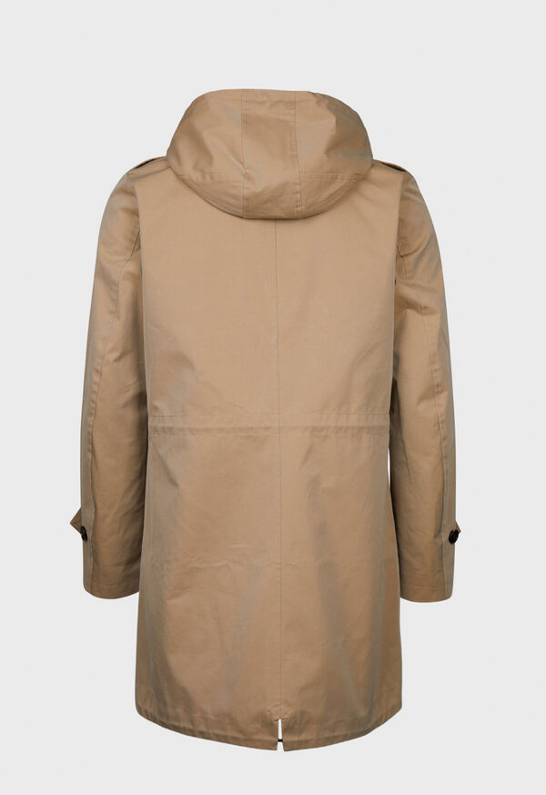 Paul Stuart Double Twisted Cotton Parka Khaki | AU_PAUL35213