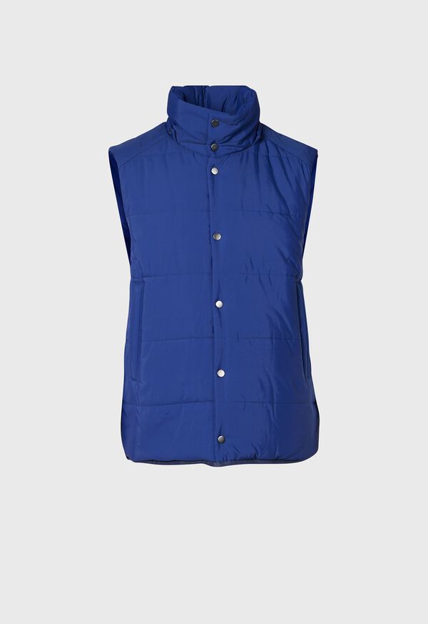 Paul Stuart Down Jacket with Removable Sleeves Royal Blue | AU_PAUL34742