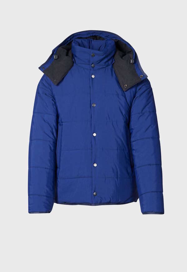 Paul Stuart Down Jacket with Removable Sleeves Royal Blue | AU_PAUL34742