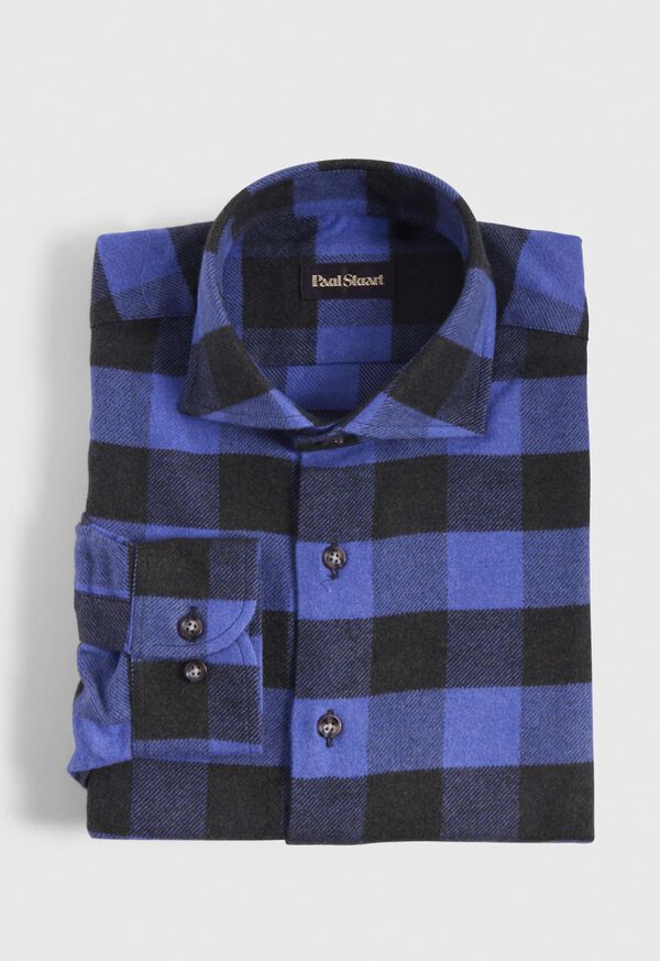 Paul Stuart Flannel Buffalo Check Purple | AU_PAUL99223