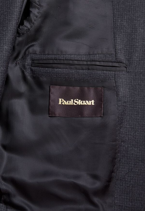 Paul Stuart Flannel Finish Mini Check Grey | AU_PAUL53485