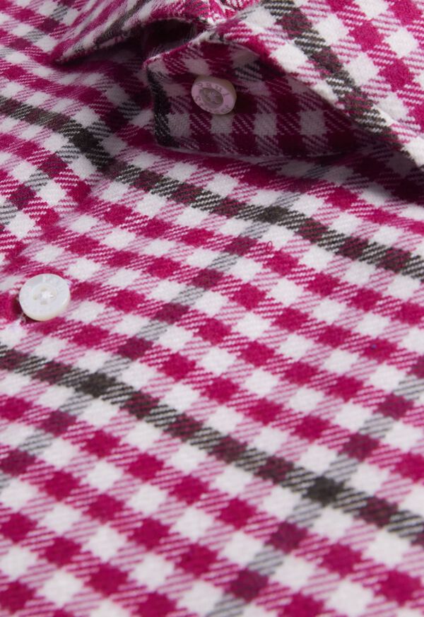 Paul Stuart Flannel Small Plaid Pink | AU_PAUL57679