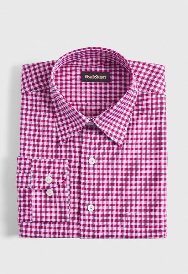 Paul Stuart Gingham Check Twill Pink | AU_PAUL42099