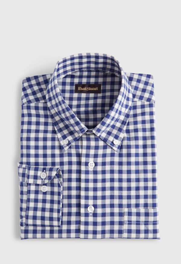 Paul Stuart Gingham Flannel Navy | AU_PAUL39526