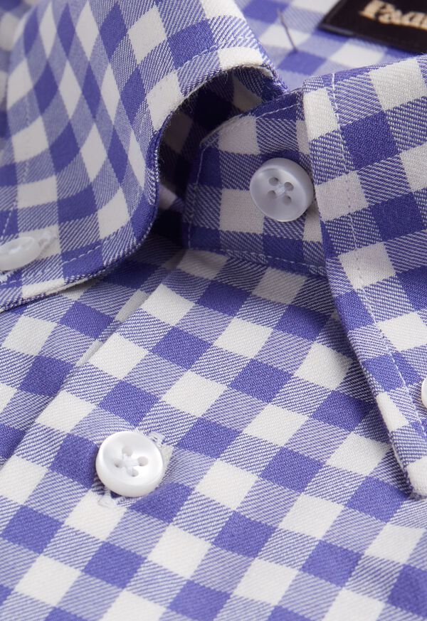 Paul Stuart Gingham Flannel Purple | AU_PAUL10910