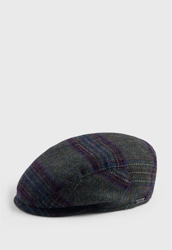 Paul Stuart Glen Plaid Ivy Cap Green | AU_PAUL79003