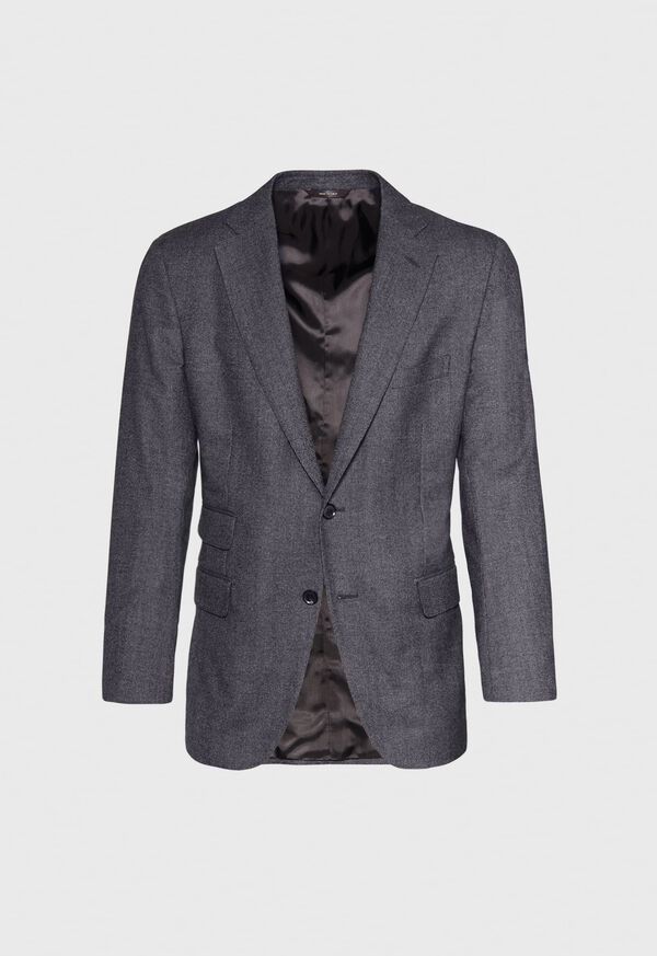 Paul Stuart Grey Micro Weave Super 180s Wool Grey | AU_PAUL49720