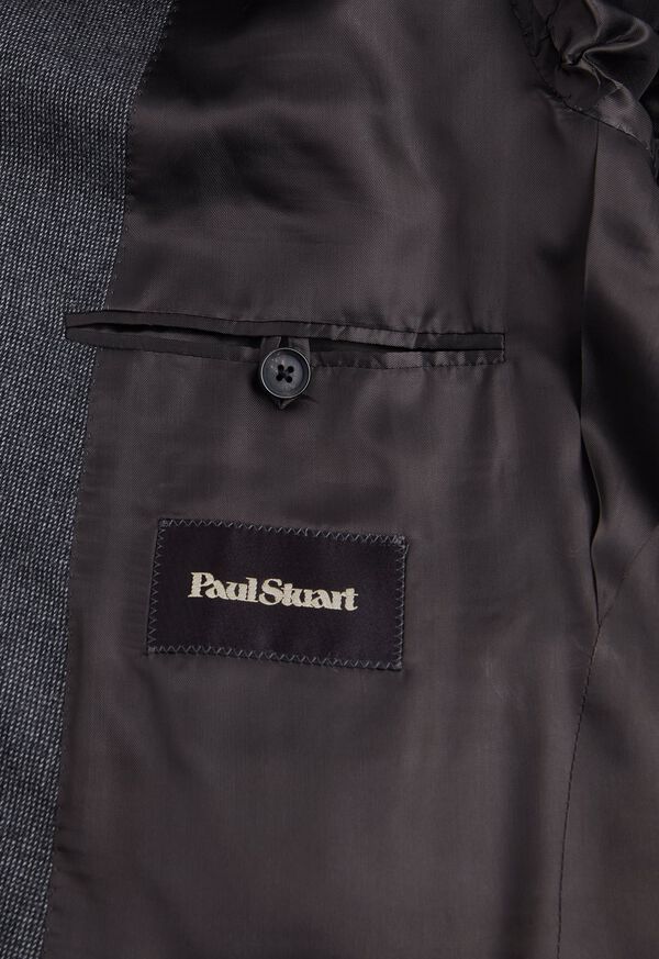 Paul Stuart Grey Micro Weave Super 180s Wool Grey | AU_PAUL49720