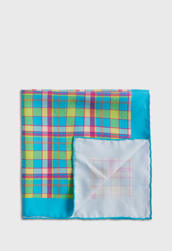 Paul Stuart Habotai Silk Plaid Mint | AU_PAUL50820