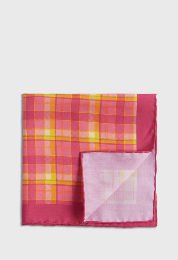 Paul Stuart Habotai Silk Plaid Red / Yellow | AU_PAUL25851