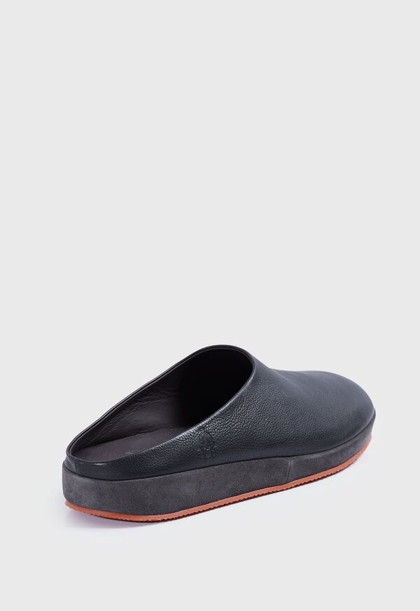 Paul Stuart Hampton Leather Clog Black | AU_PAUL32158