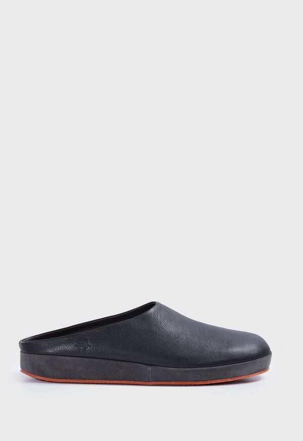 Paul Stuart Hampton Leather Clog Black | AU_PAUL32158