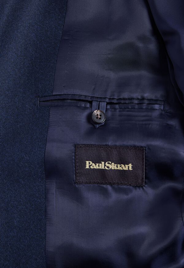 Paul Stuart Heather Textured Wool Navy | AU_PAUL25330