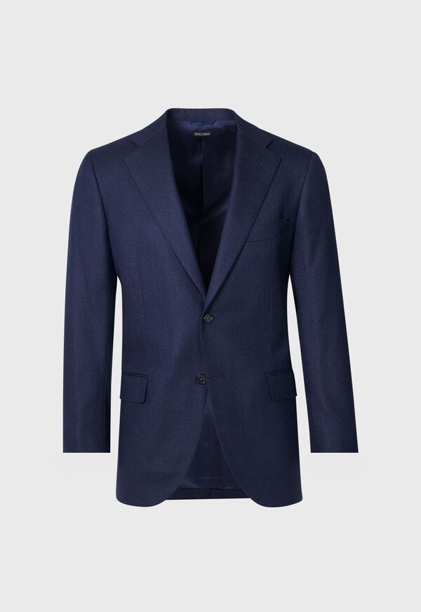 Paul Stuart Heather Textured Wool Suit Navy | AU_PAUL41267