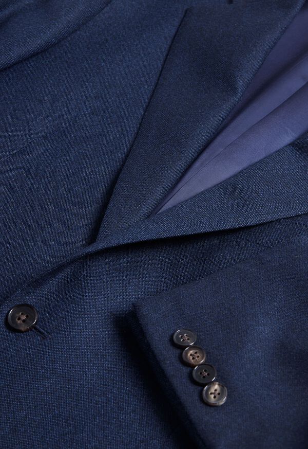 Paul Stuart Heather Textured Wool Suit Navy | AU_PAUL41267