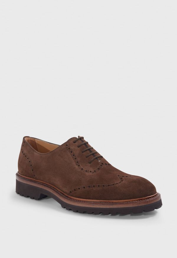 Paul Stuart Homer Suede Wing Tip Brown | AU_PAUL17880