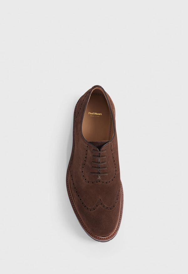 Paul Stuart Homer Suede Wing Tip Brown | AU_PAUL17880