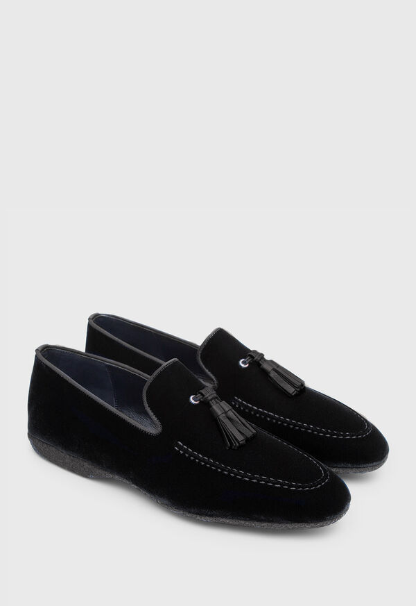 Paul Stuart Hope Velvet Slip-On Black | AU_PAUL93004