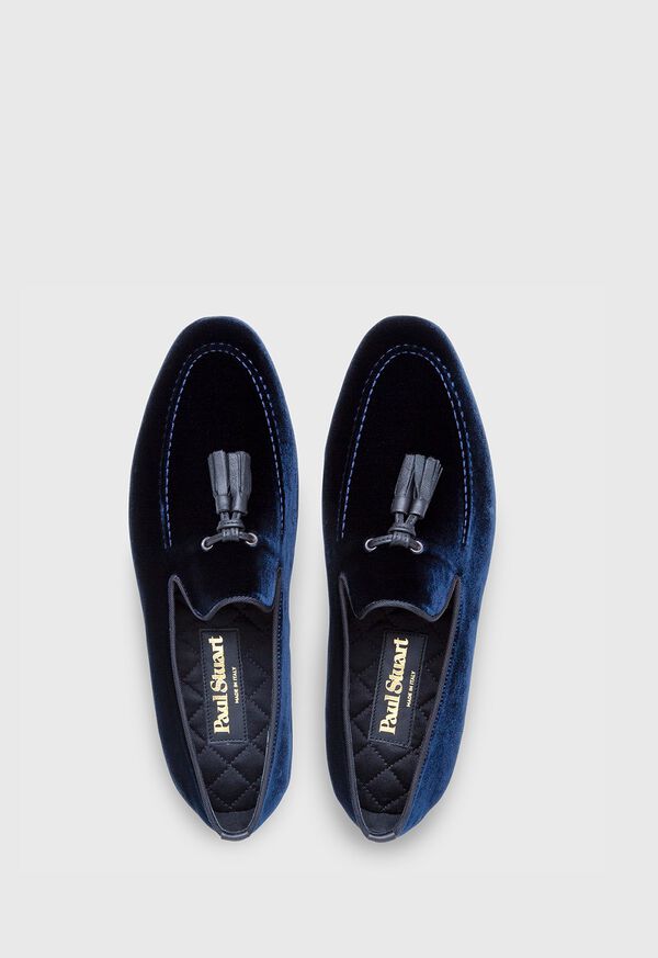 Paul Stuart Hope Velvet Slip-On Blue | AU_PAUL54816