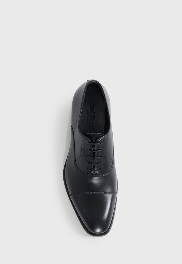 Paul Stuart Houston Leather Cap Toe Black | AU_PAUL87360