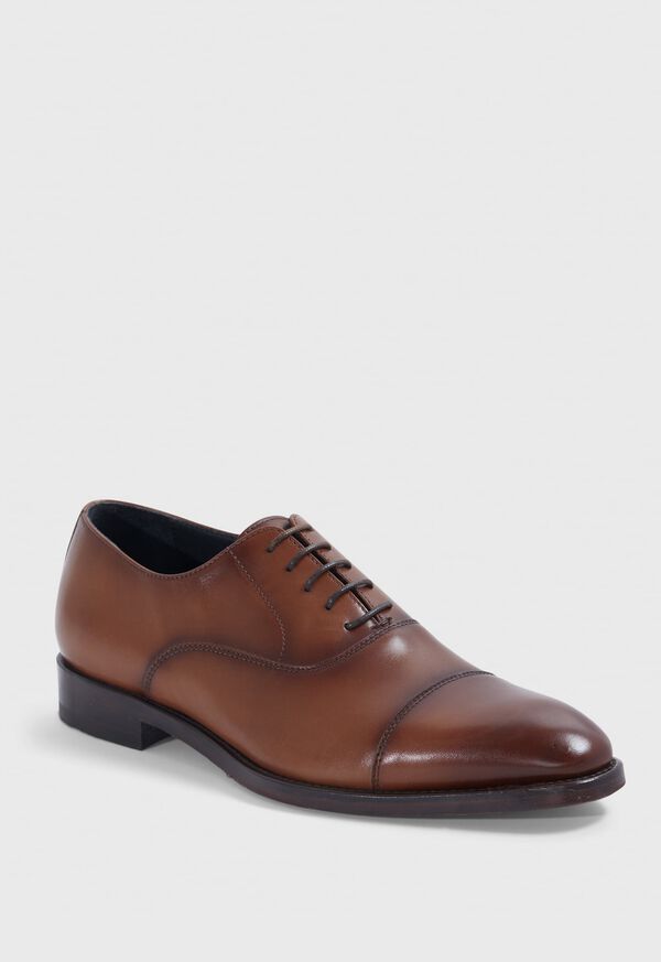 Paul Stuart Houston Leather Cap Toe Brown | AU_PAUL42238