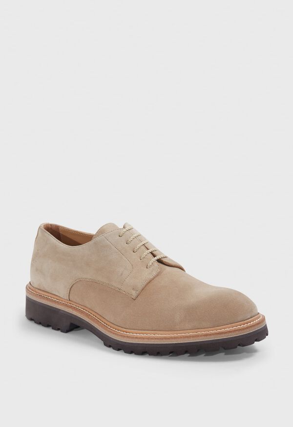 Paul Stuart Hunter Suede Derby Light Beige | AU_PAUL91316