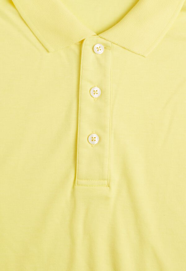 Paul Stuart Interlock Polo Lemon | AU_PAUL61250