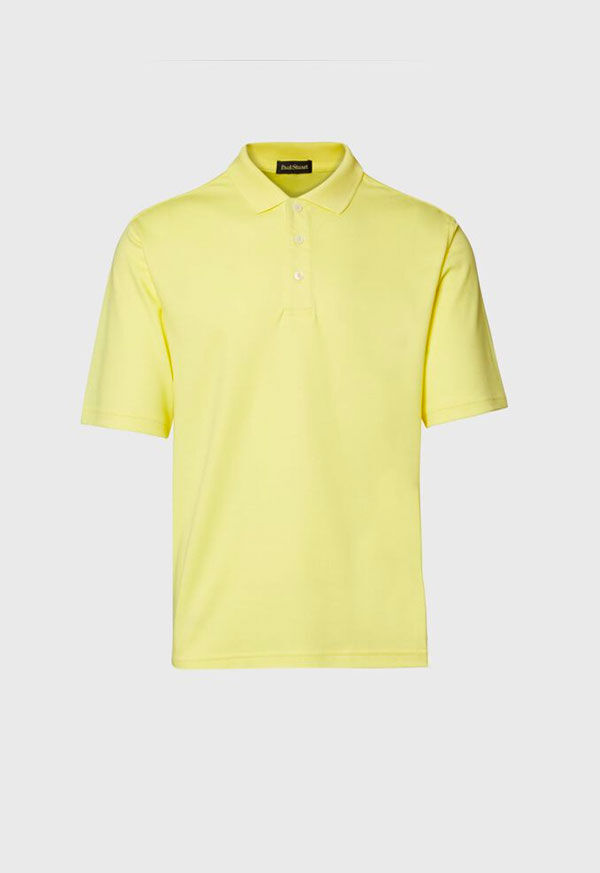 Paul Stuart Interlock Polo Lemon | AU_PAUL61250