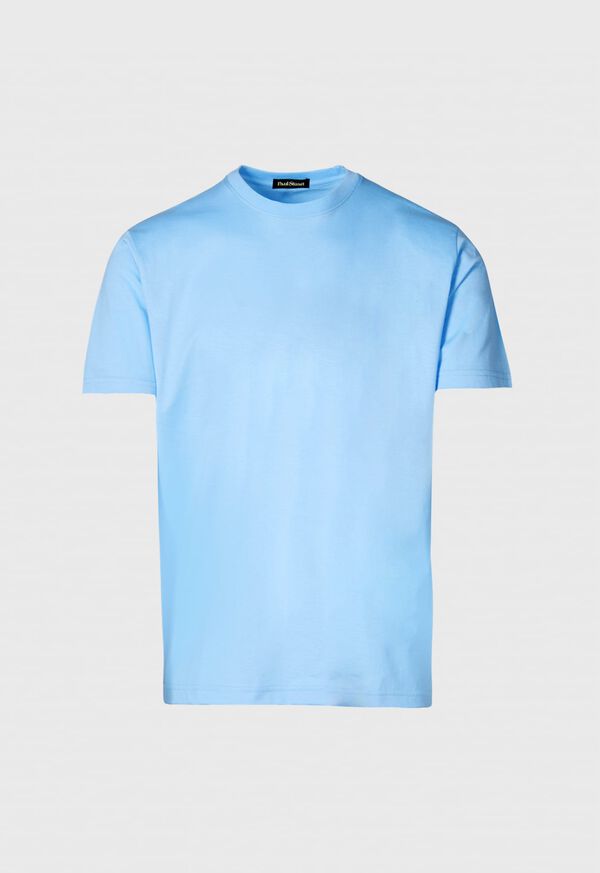 Paul Stuart Jersey T-Shirt Light Blue | AU_PAUL65301