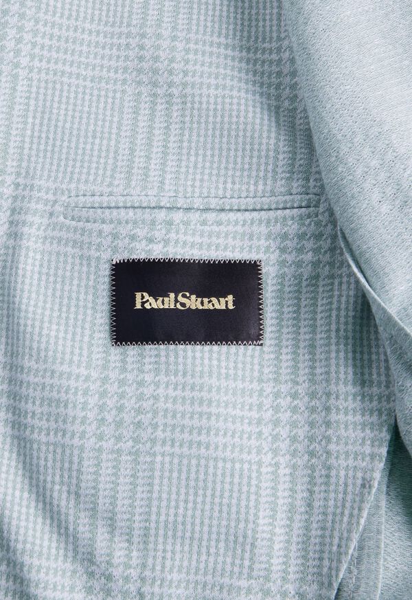 Paul Stuart Linen Cotton Plaid Mint | AU_PAUL51483